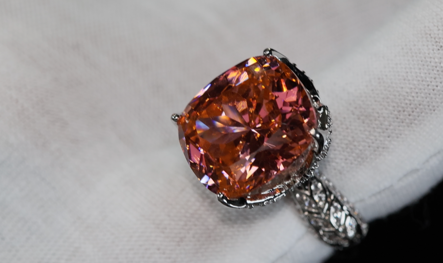 Big Pink Diamond Ring