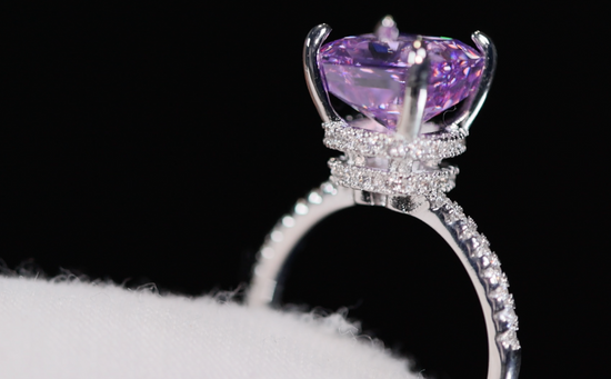 Purple Diamond Engagement Ring