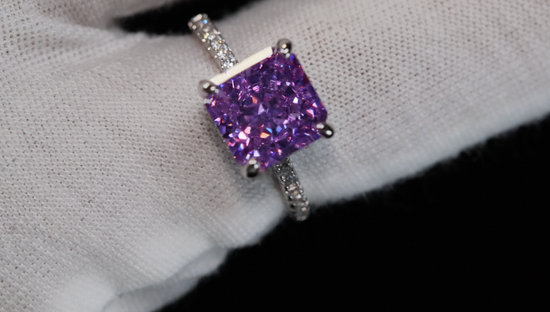 Purple Diamond Ring