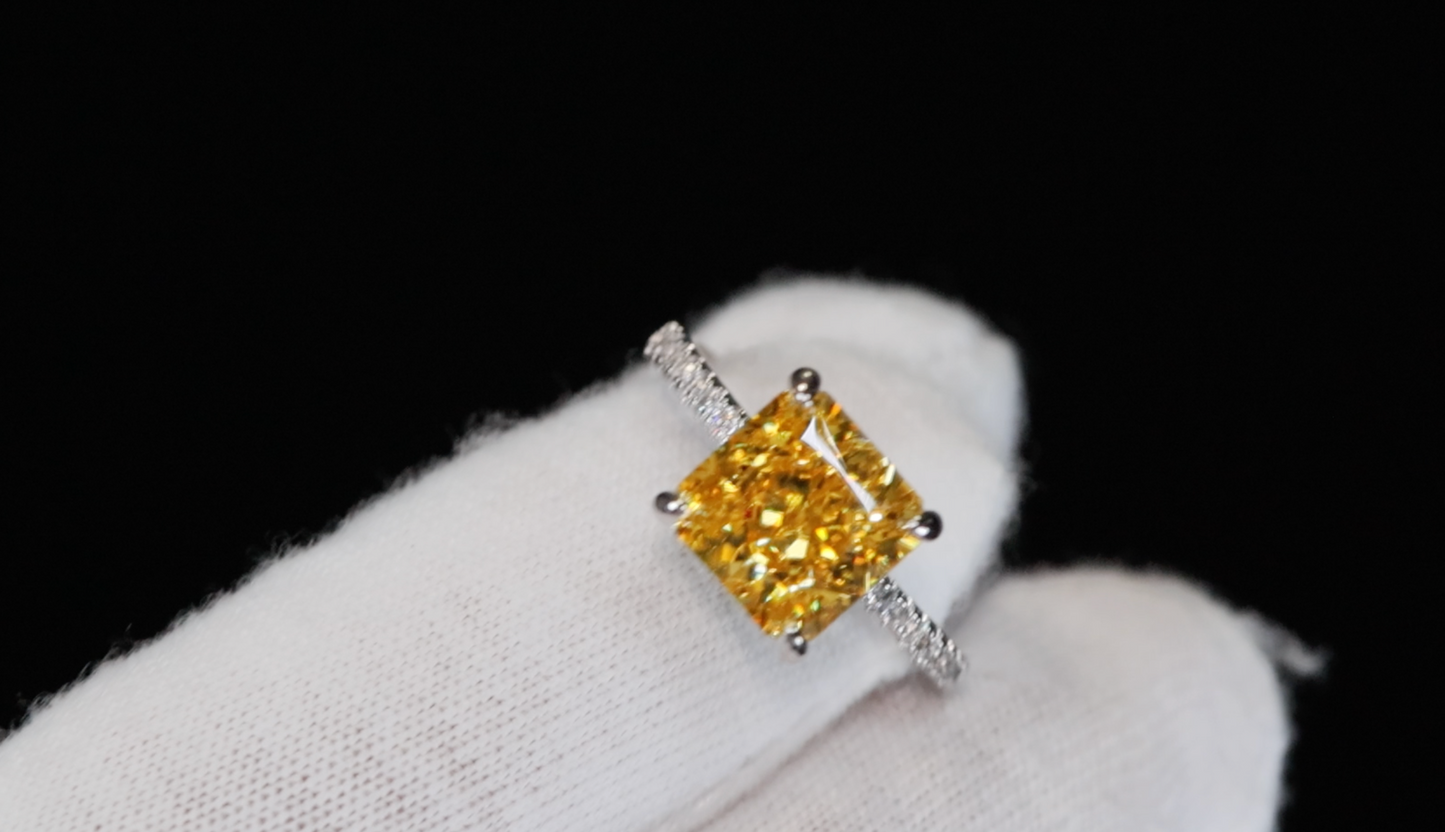 Yellow Diamond Engagement Ring