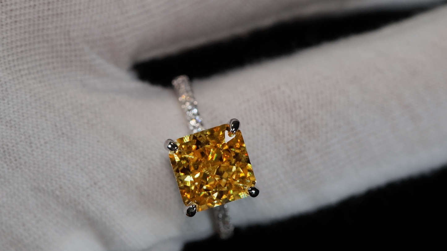 Yellow Diamond Engagement Ring