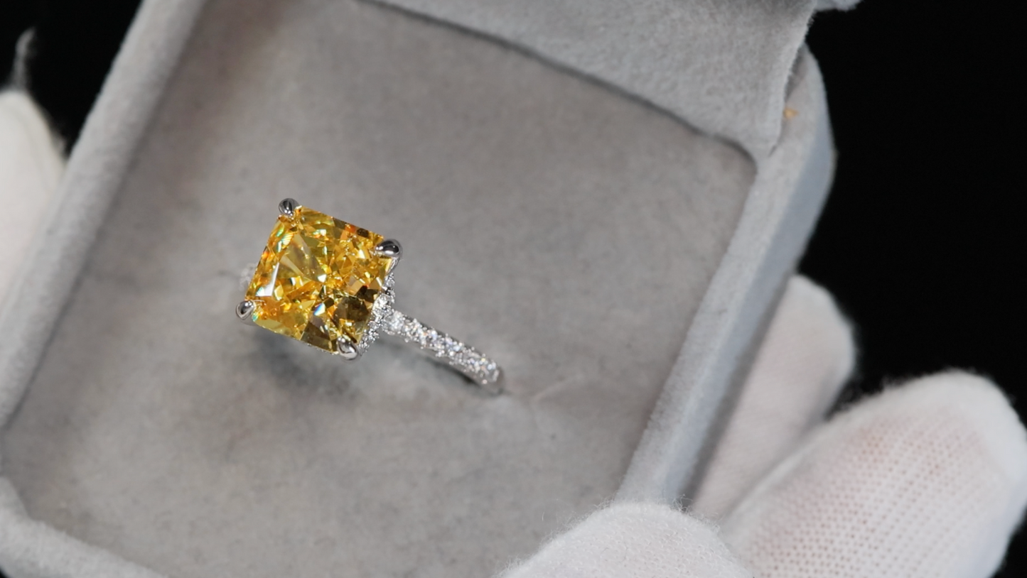 Yellow Diamond Engagement Ring