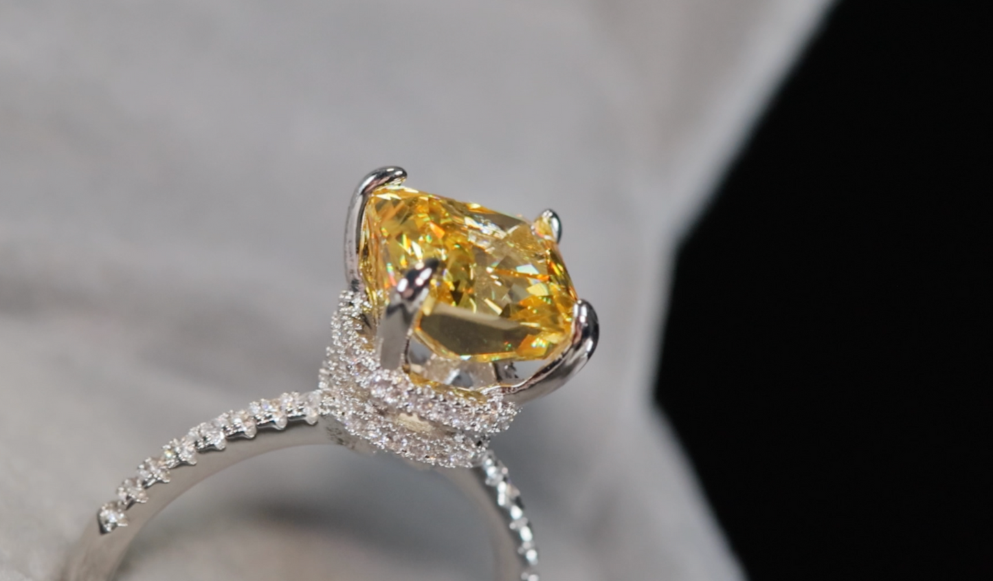 Yellow Diamond Engagement Ring