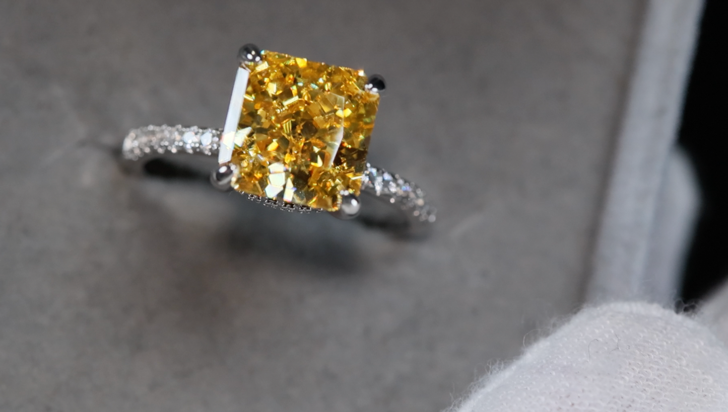 Yellow Diamond Engagement Ring