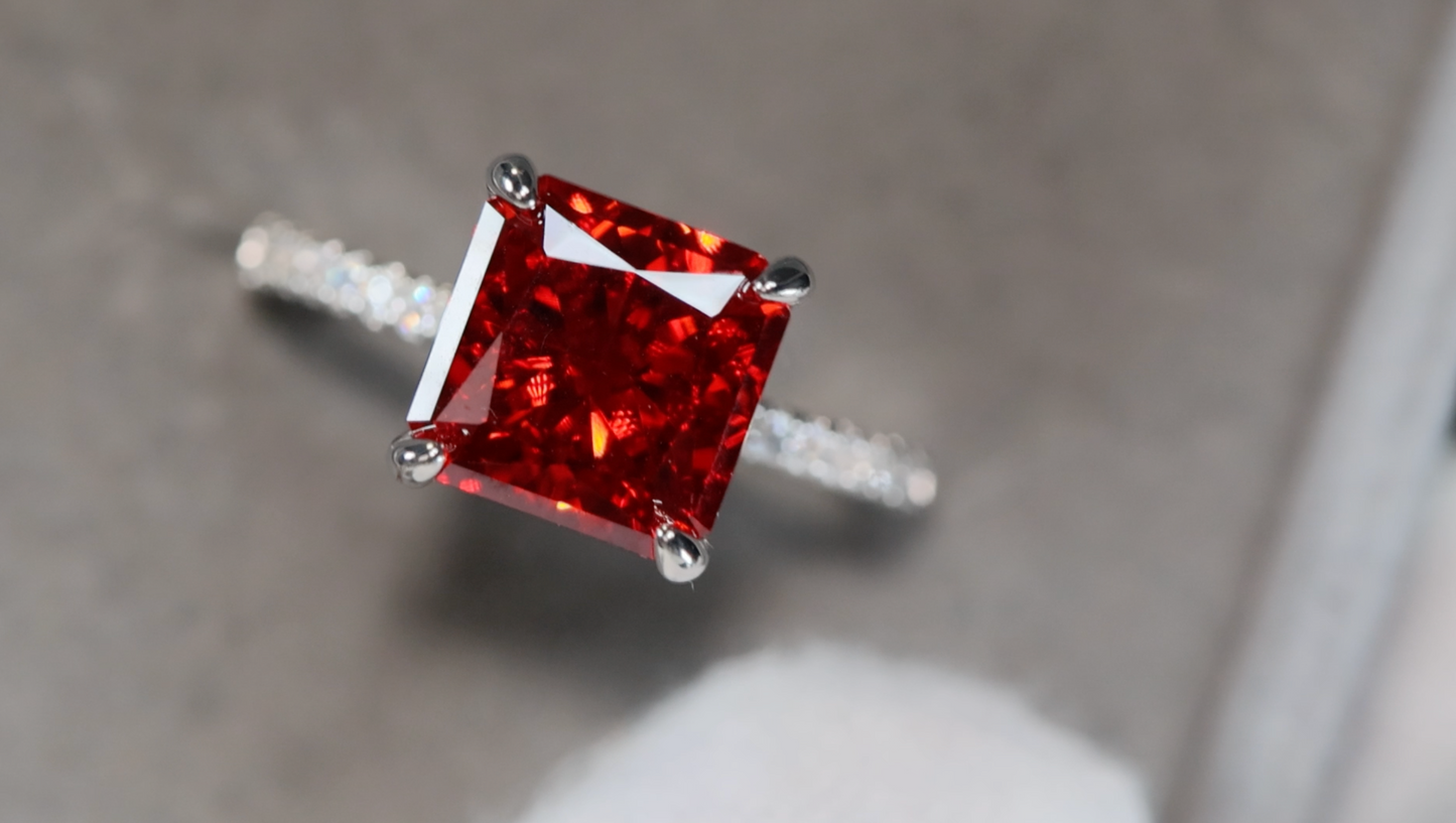 Red Diamond Ring