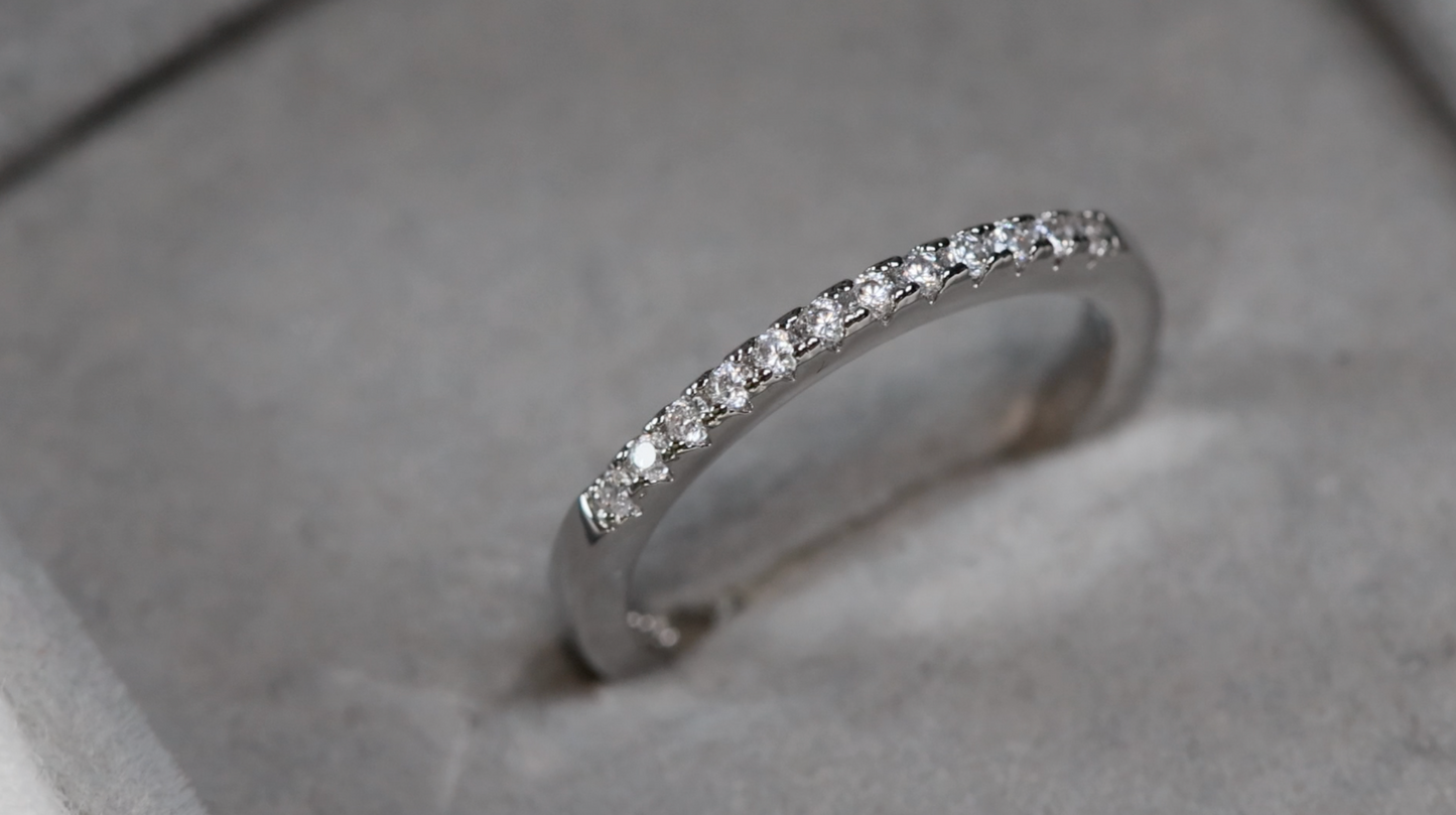 Thin Diamond Engagement Ring