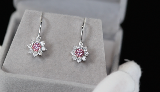 Snowflake Diamond Earrings