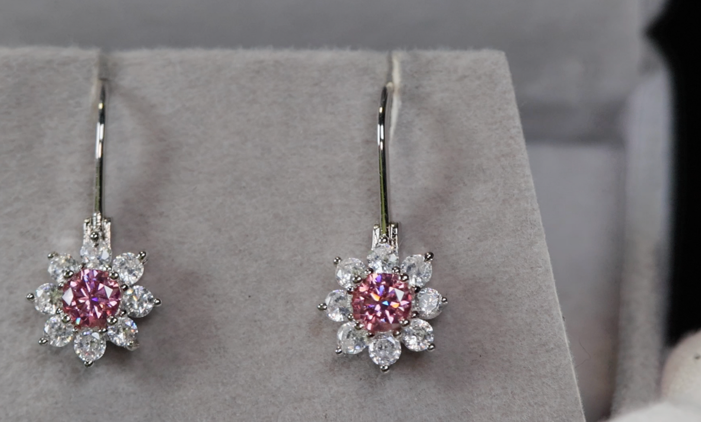 Snowflake Diamond Earrings