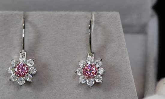 Snowflake Diamond Earrings