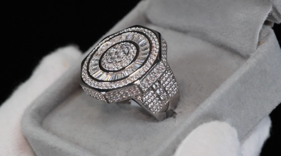 Mens Big Iced Out Ring 