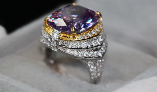 Purple Lab Diamond Ring