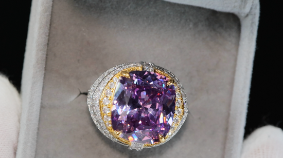 Purple Lab Diamond Ring