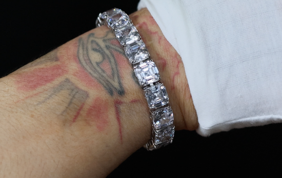 Asscher Diamond Tennis Bracelet