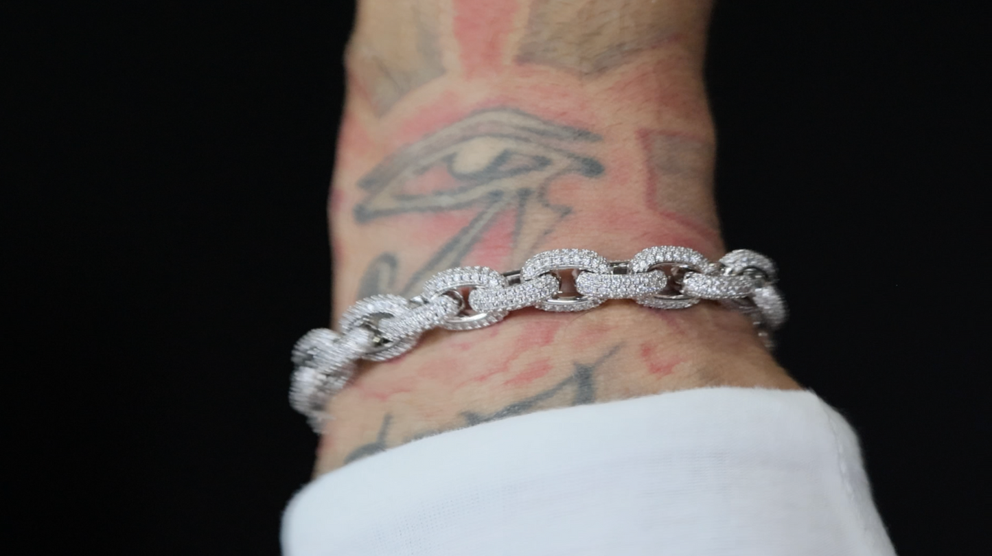 Iced Out Belcher Bracelet