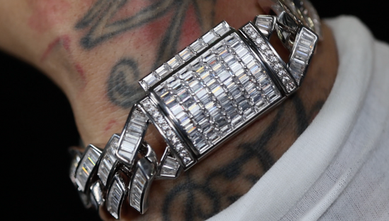 Mens chunky diamond bracelet