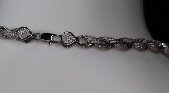 mens diamond rope chain