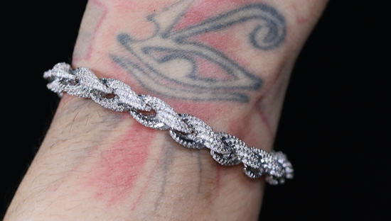 mens diamond rope Bracelet