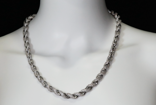 mens diamond rope chain