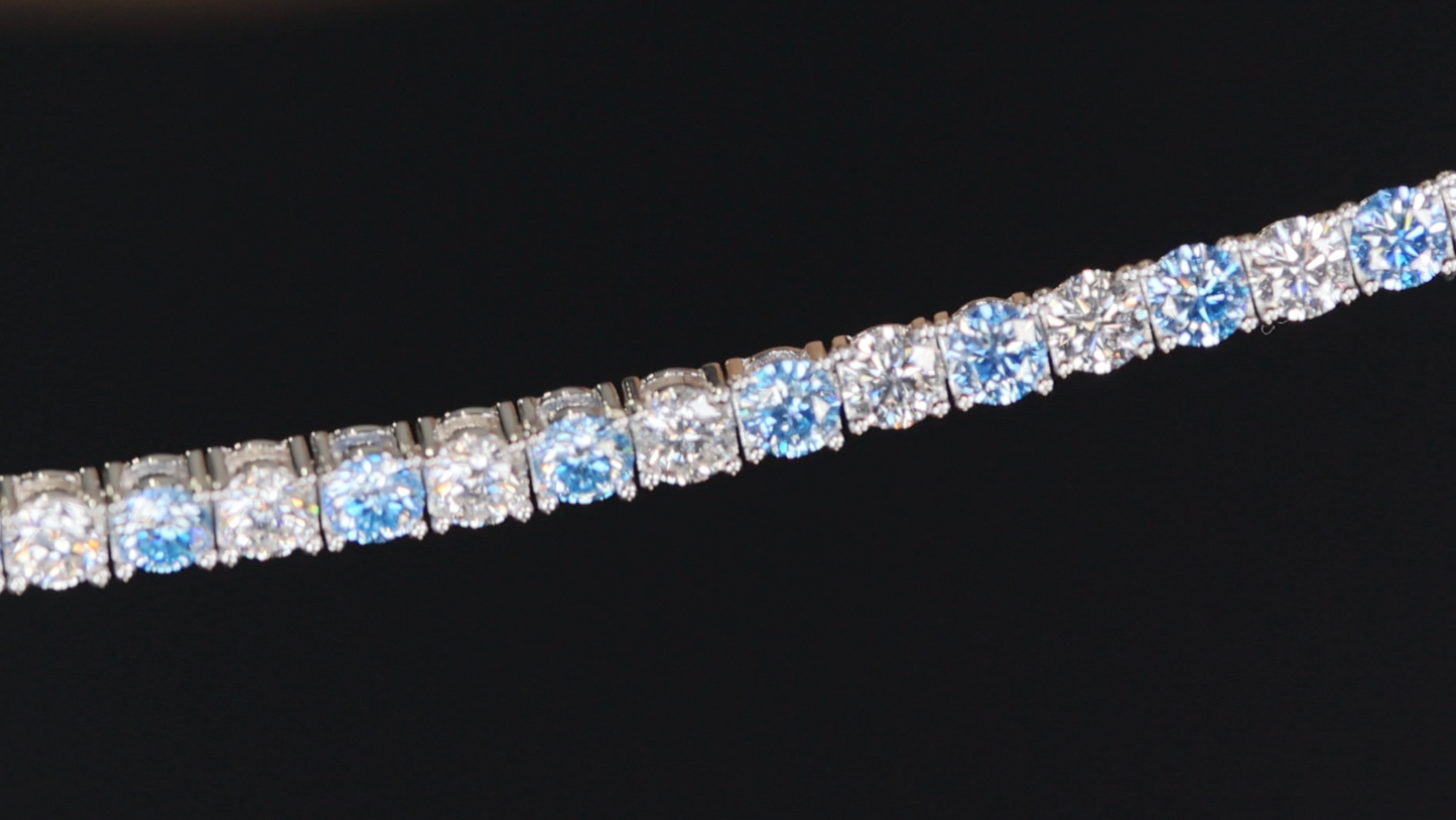 Blue Lab Diamond Bracelet