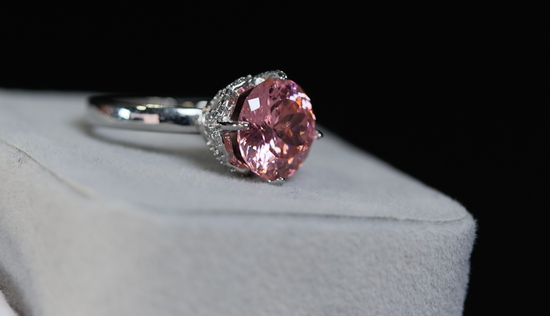 Big Pink Diamond Ring | Pink Diamond Engagement Ring