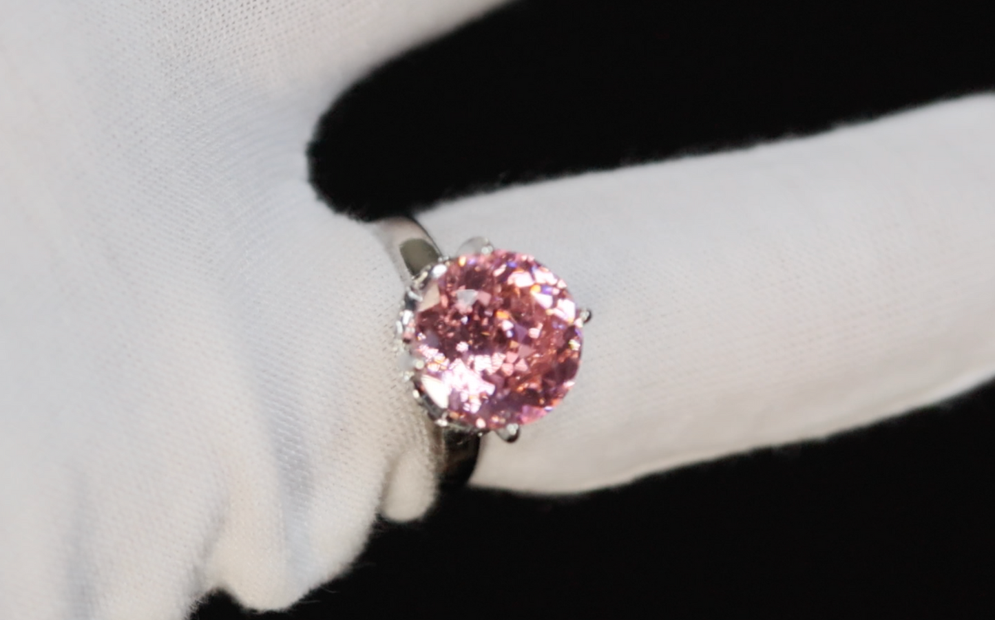 Big Pink Diamond Ring | Pink Diamond Engagement Ring