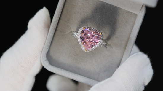 Pink Diamond Ring | Pink Diamond Heart Ring