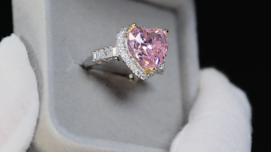 Pink Diamond Ring | Pink Diamond Heart Ring