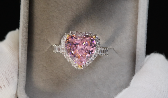 Pink Diamond Ring | Pink Diamond Heart Ring