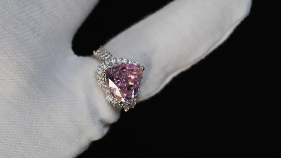 Pink Diamond Ring | Pink Diamond Heart Ring