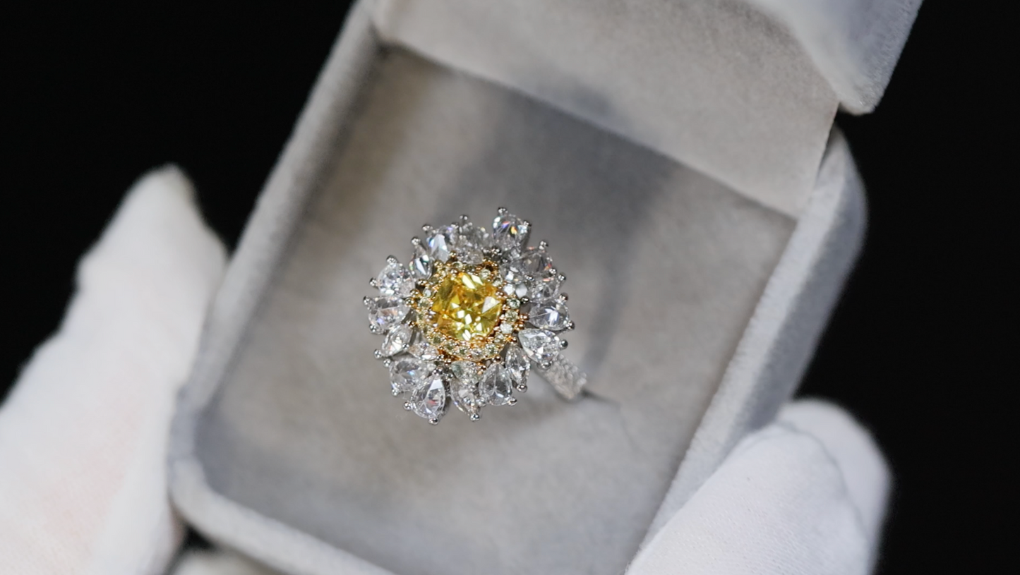 Yellow Diamond Ring | Yellow Diamond Engagement Ring