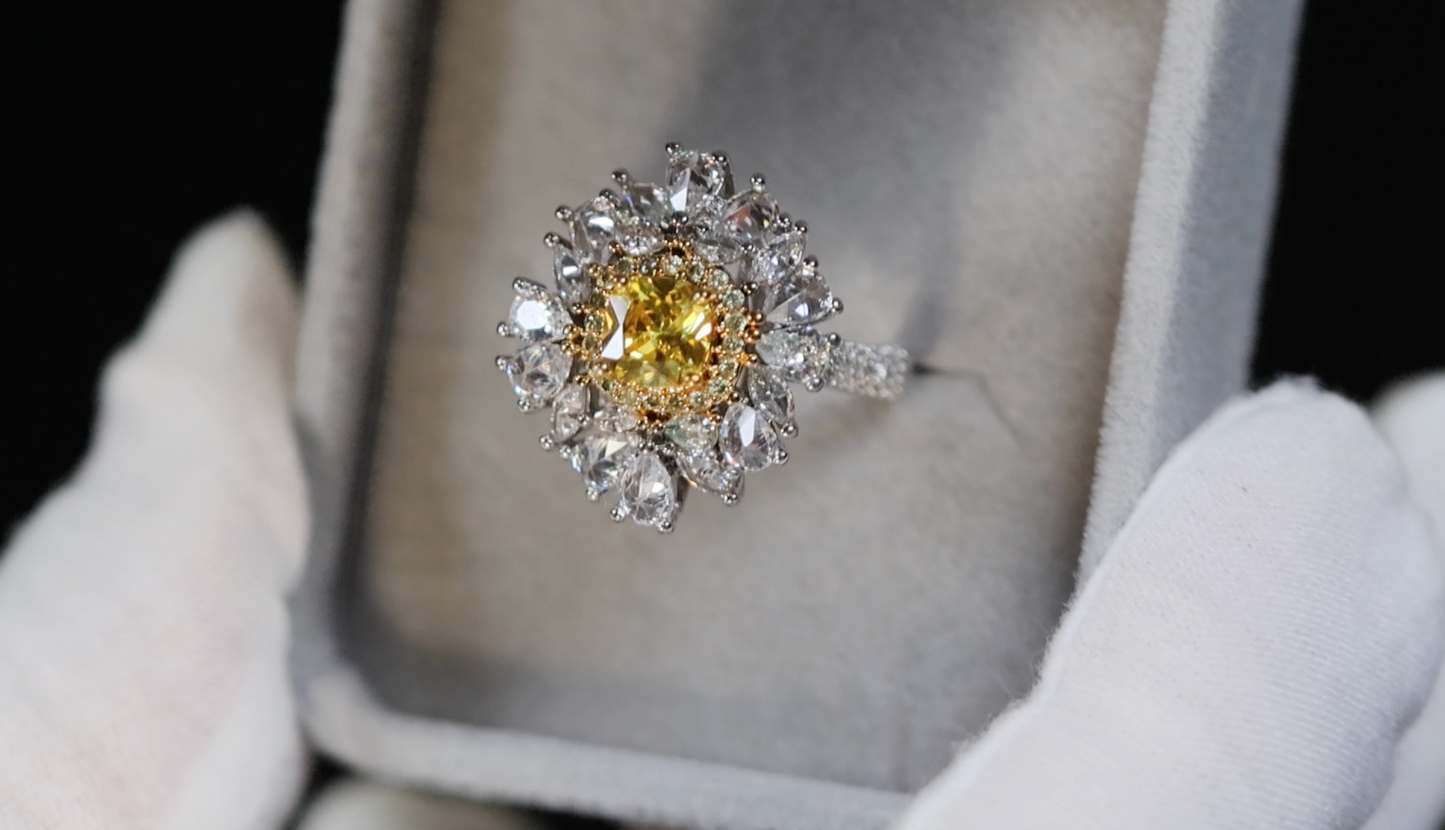 Yellow Diamond Ring | Yellow Diamond Engagement Ring