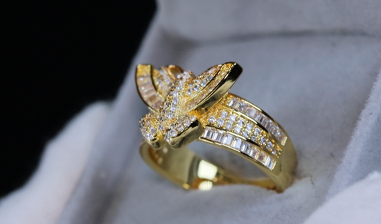 Diamond Butterfly Ring | Butterfly Ring | Gold Butterfly Ring