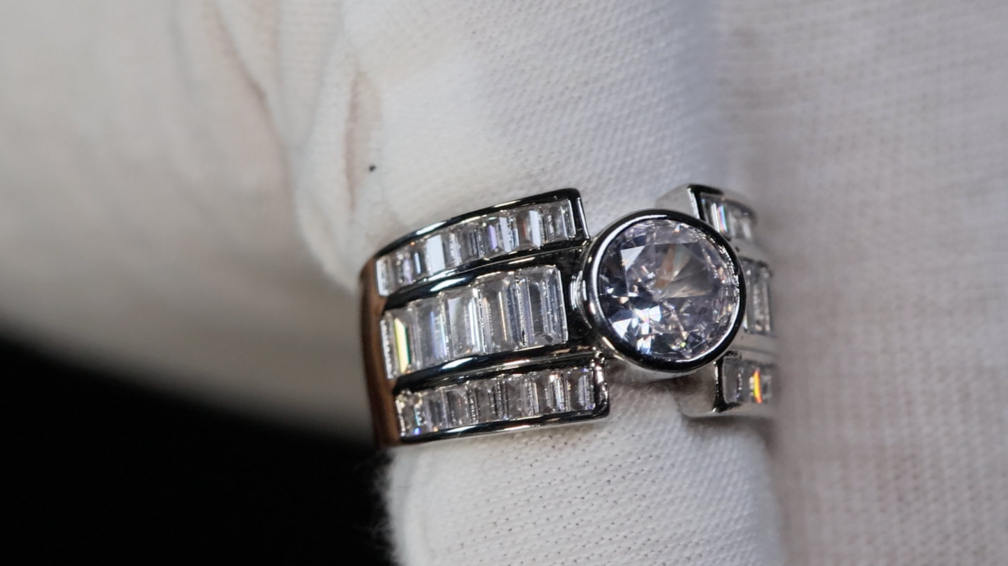 Womens Baguette Diamond Ring | Mens Baguette Diamond Ring