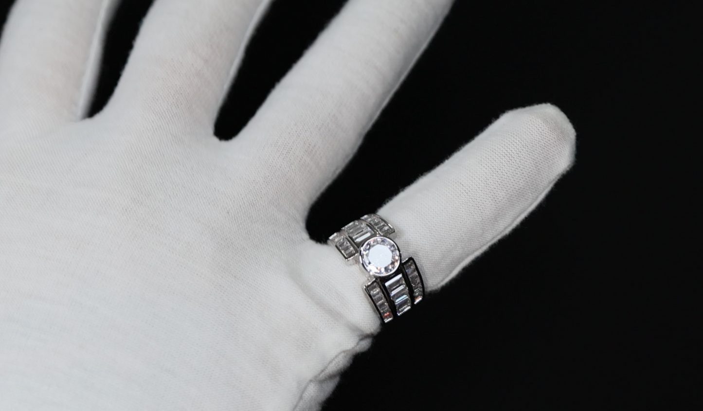 Womens Baguette Diamond Ring | Mens Baguette Diamond Ring