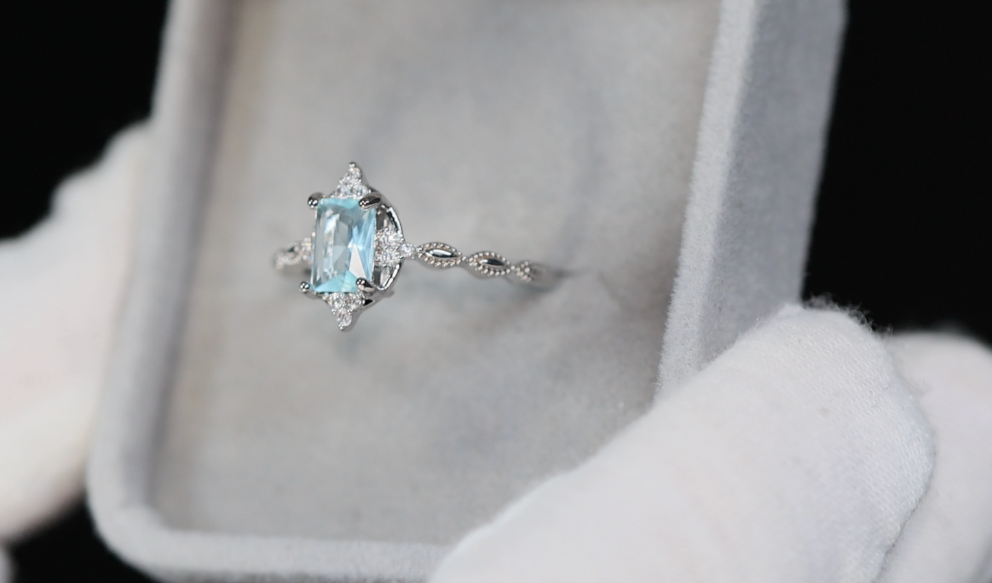 Blue Diamond Ring | Blue Diamond Engagement Ring