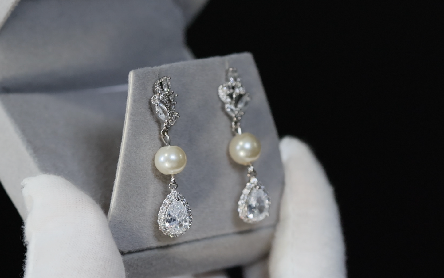 Pearl Earrings | Silver Pearl Earrings | Womens Pearl Earrings