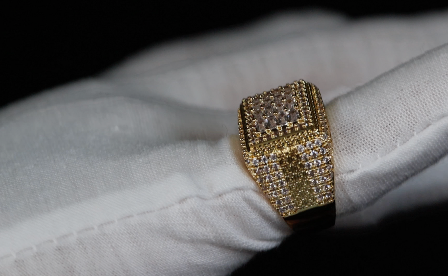 Mens Gold Diamond Ring