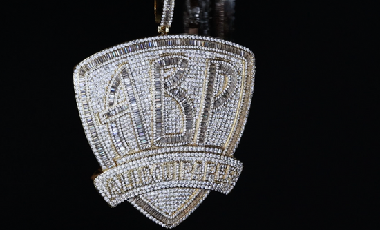 Silver Iced Out Pendant