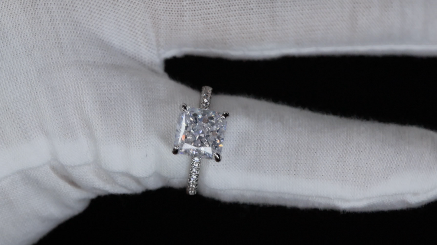 Womens Diamond Ring | Crushed Diamond Engagement Ring