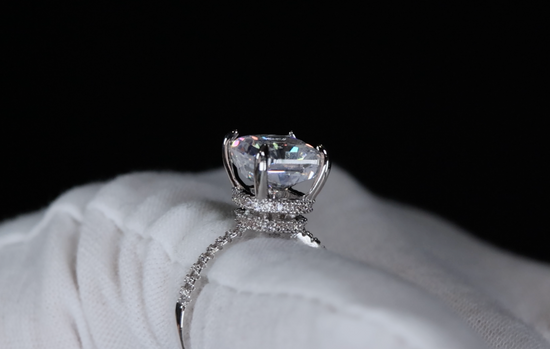 Womens Diamond Ring | Crushed Diamond Engagement Ring