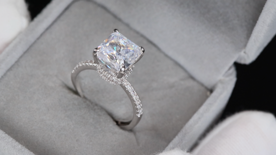 Womens Diamond Ring | Crushed Diamond Engagement Ring