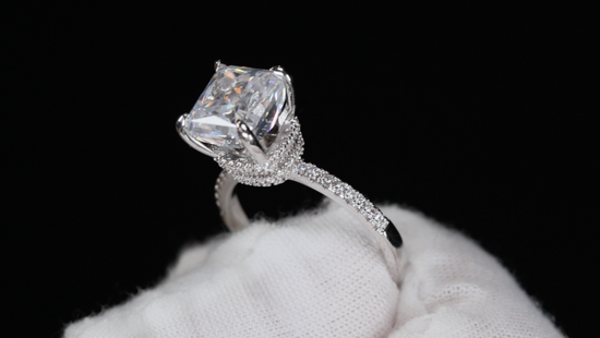 Womens Diamond Ring | Crushed Diamond Engagement Ring