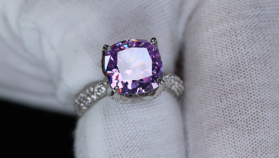 Purple Diamond Ring