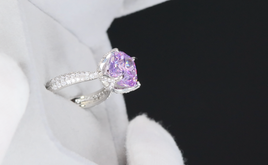 Purple Diamond Ring | Womens Big Purple Diamond Ring