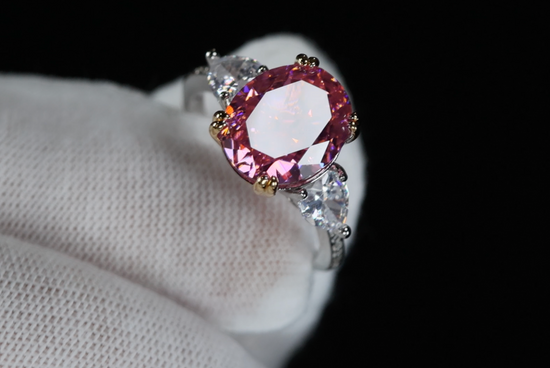 Pink Diamond Ring | Pink Oval Diamond Ring