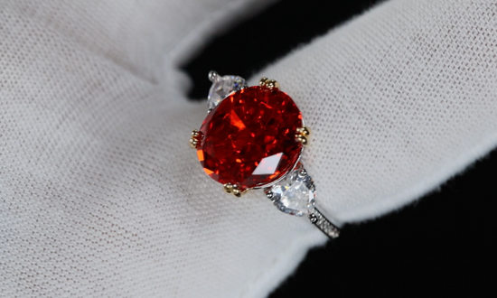 Red Diamond Ring | Red Oval Diamond Ring