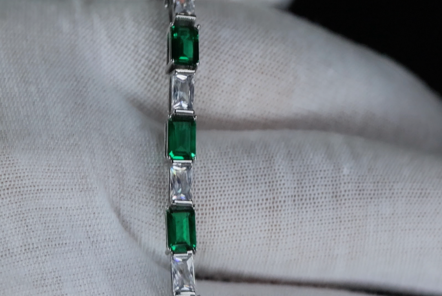 Green Diamond Bracelet