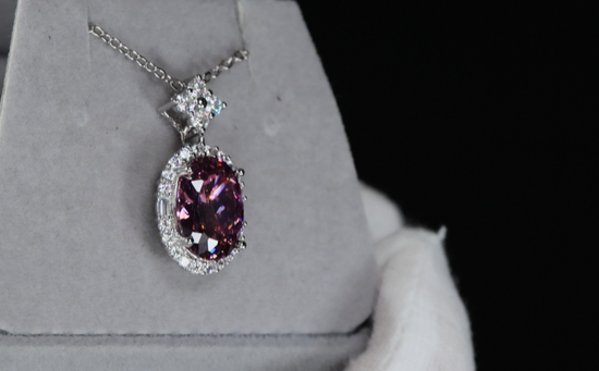 Purple Diamond Pendant