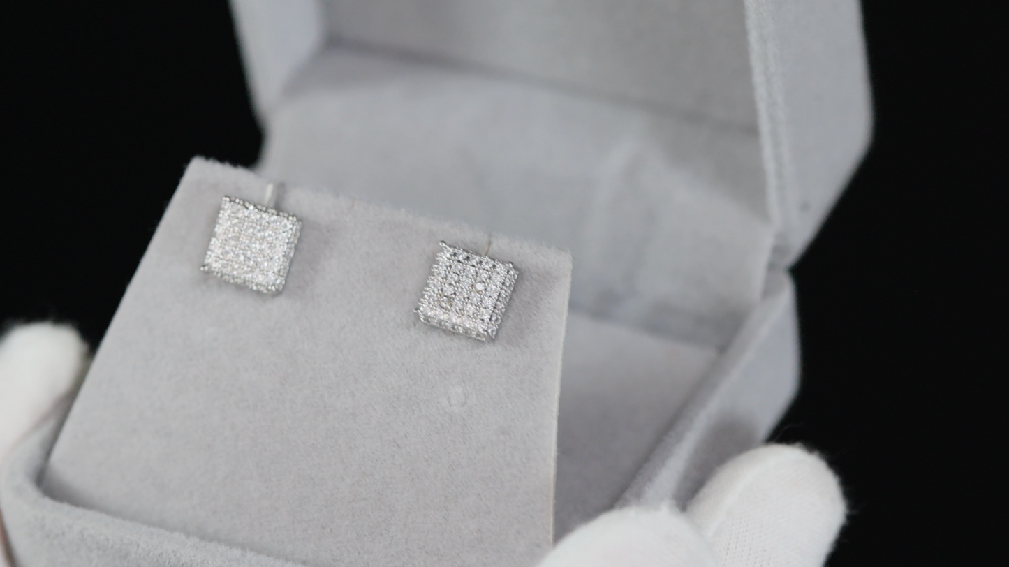 Diamond Ear Studs | Iced Out Ear Studs | Mens Diamond Ear Studs