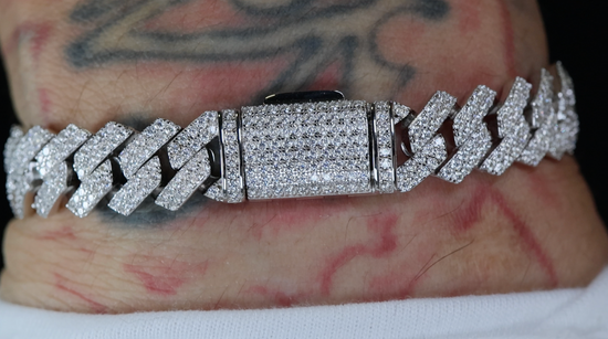 Moissanite Cuban Link Bracelet | Moissanite Cuban Bracelet